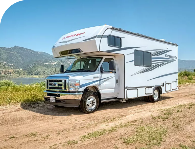 Motorhome parked outdoors featured in the RV Fixes ultimate RV repair guide