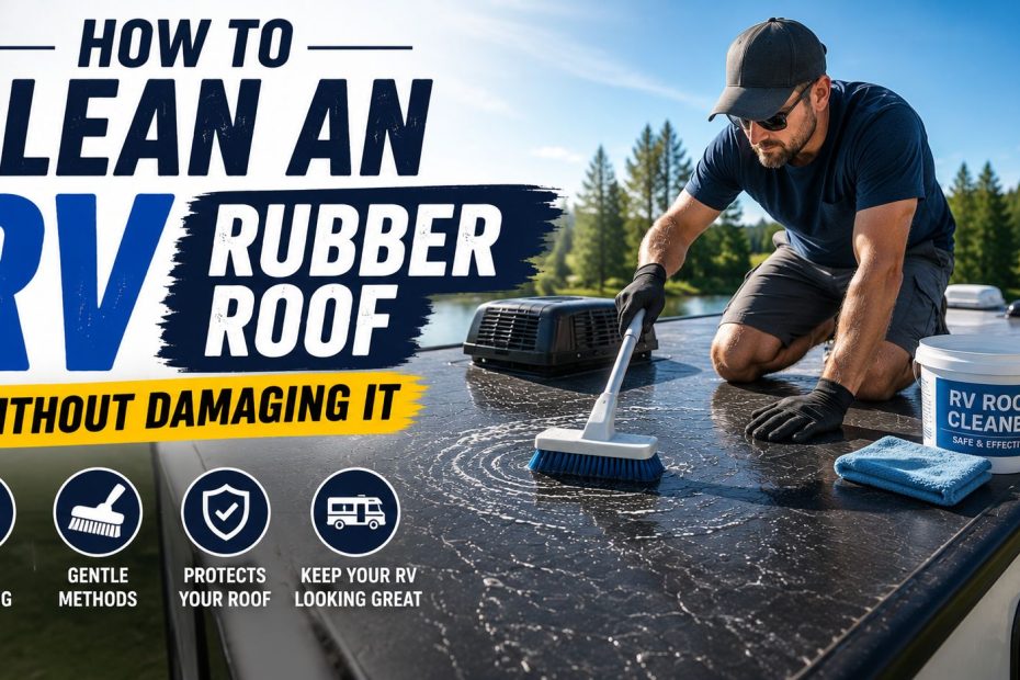 how to clean rv rubber roof