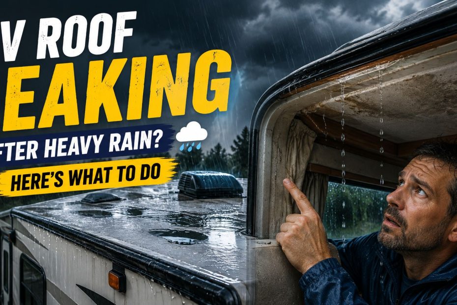 rv roof leak after heavy rain