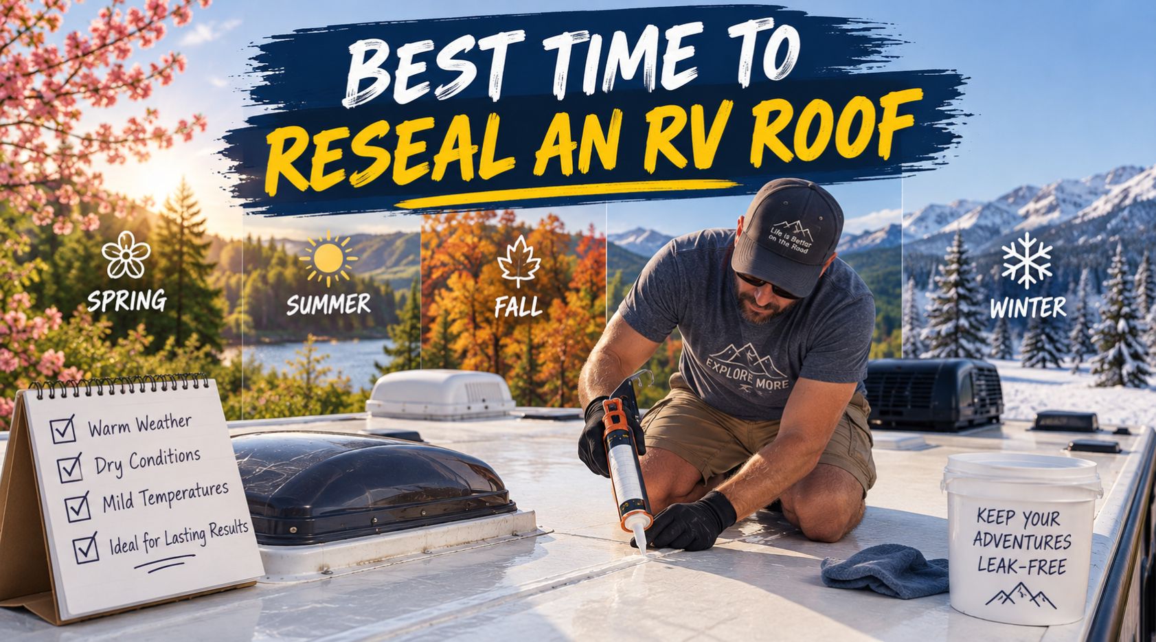 best time to reseal rv roof