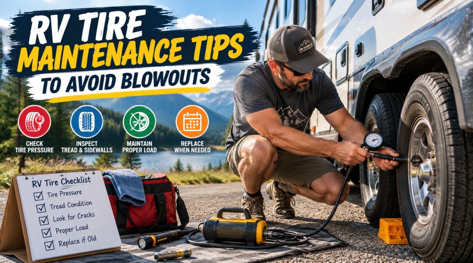 RV Tire Maintenance Tips to Avoid Blowouts
